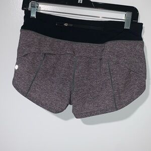lululemon athletica Black and Gray Athletic Shorts